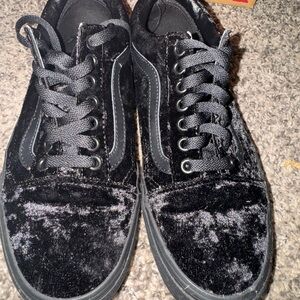 Black Velvet Vans